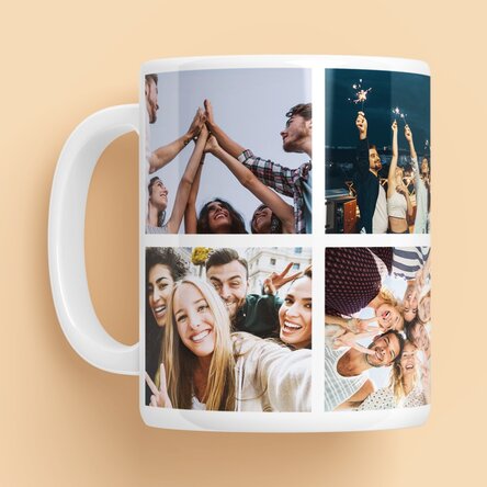 Cană personalizată cu 6 poze și mesaj