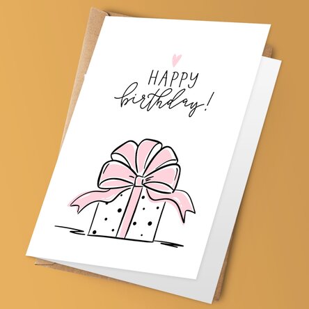 Felicitare personalizată - Birthday gift