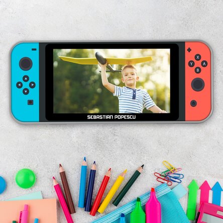 Penar personalizat cu o poză și nume - Consolă de jocuri video