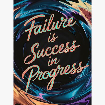 Poster Failure is success in progress