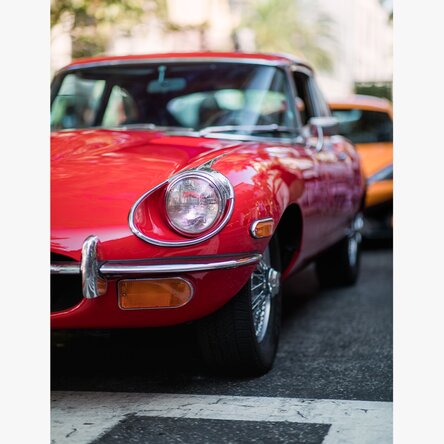 Poster Mașină roșie vintage