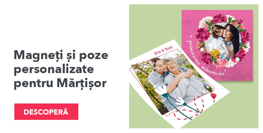 Magneți și poze personalizate pentru Mărțișor