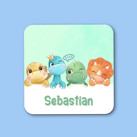 Suport pentru pahar personalizat cu text pentru copii