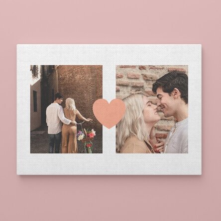 Tablou canvas personalizat cu 2 poze - Us
