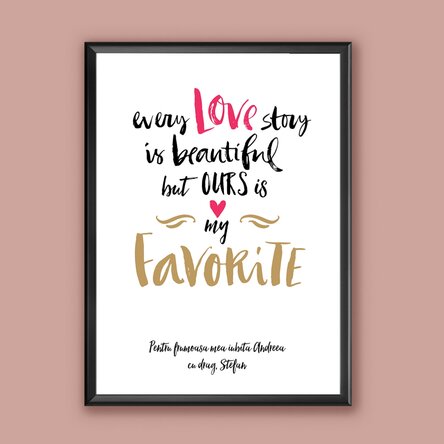 Tablou personalizat Love Story