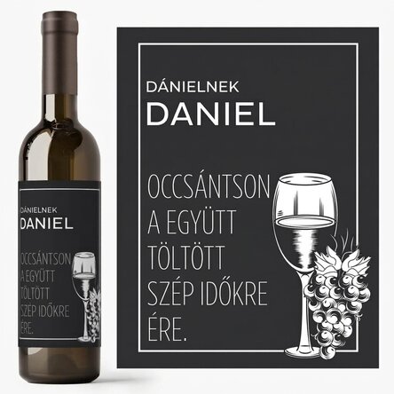 Személyre szabott bor üzenettel - Viszlát