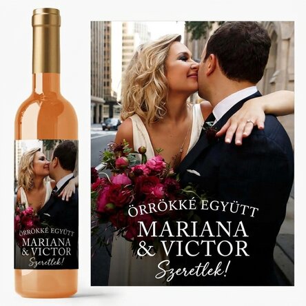 Személyre szabott bor szöveggel és fotóval - Értékes pillanatok