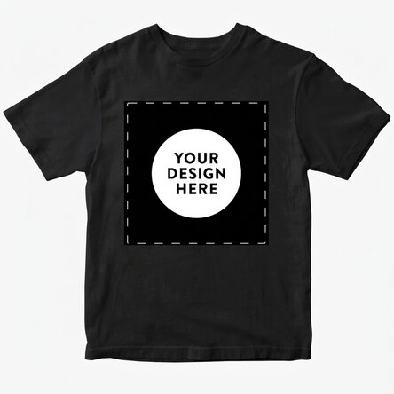Custom cotton T-shirt with your square graphic