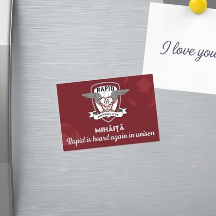 FC Rapid magnet 10x7 cm personalised with name and message