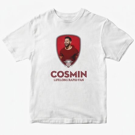 FC Rapid customised cotton T-shirt with photo and name
