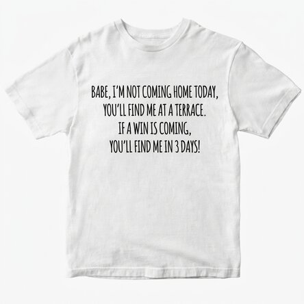 Custom cotton T-shirt with text - EURO Escape