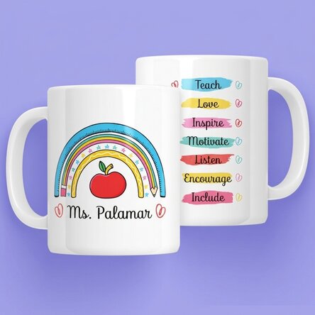 Personalised mug with text - Teacher's Work