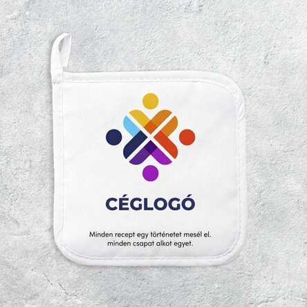 Személyre szabott forró edényfogó logóval és szöveggel