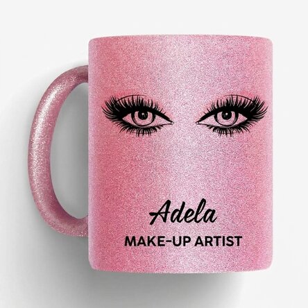 Personalised mug with text - Make-up artist