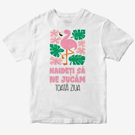 Personalised cotton T-shirt for children - Let's Play!