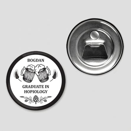 Personalised bottle opener with message - Beer