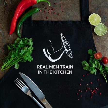 Embroidered apron - Real men