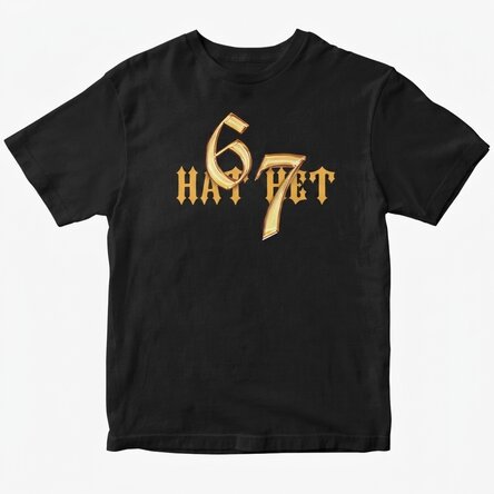 Egyedi pamut póló szöveggel - 67 Six Seven