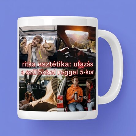 Személyre szabott bögre fotókkal és szöveggel - Ritka esztétika