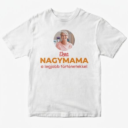 Egyedi pamut póló szöveggel - Nagymama