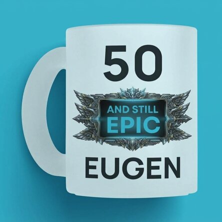 Personalised mug with birthday message - Inca Epic