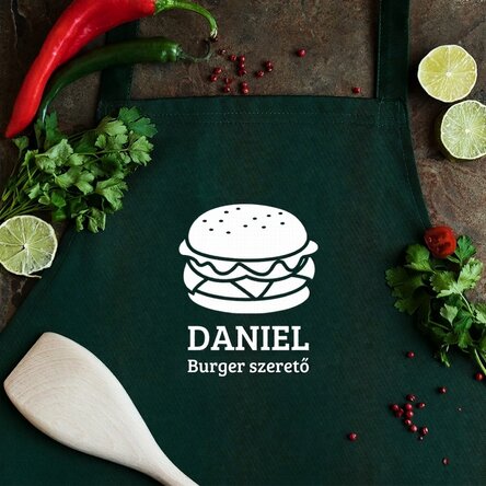 Egyéni kötény - Burger Lover