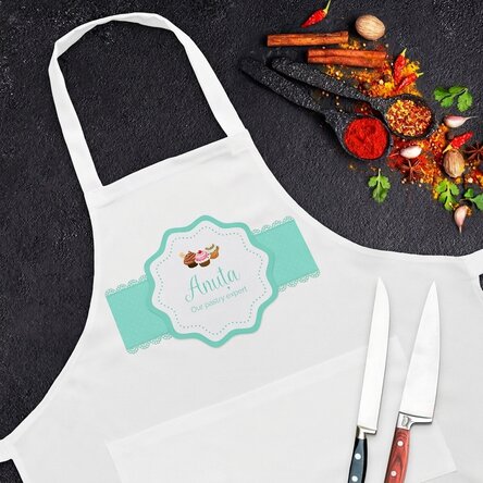 Customised apron - The cake expert