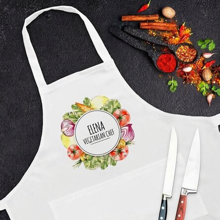 Custom apron - Vegetarian chef