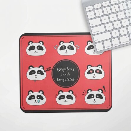 Személyre szabott egérpad szöveggel - Panda