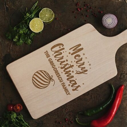 Personalised chopping board - Merry Christmas