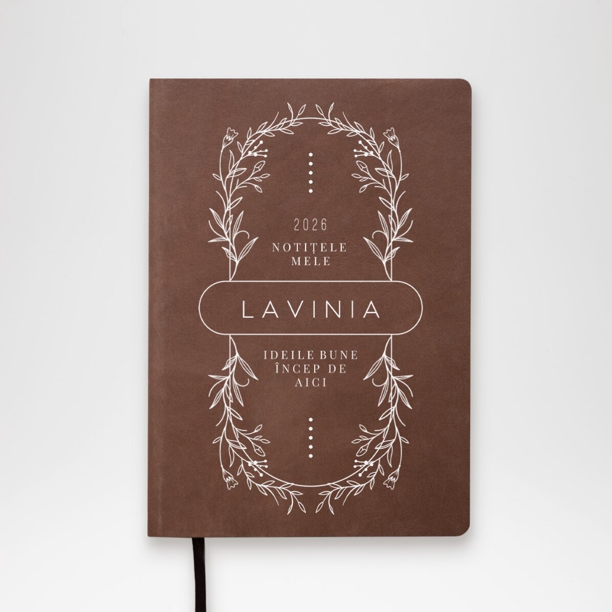 Agendă personalizată cu text - Flowers