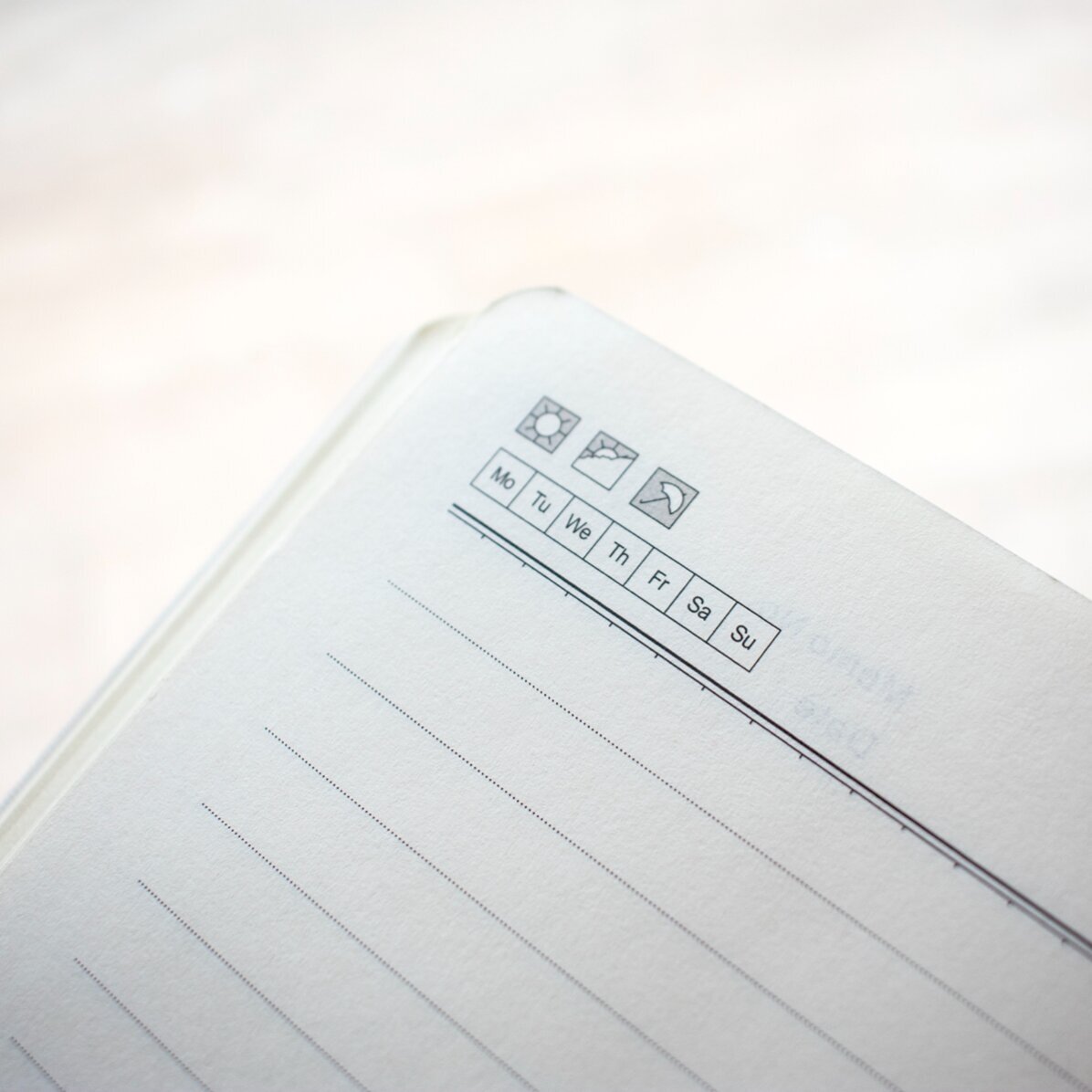 Agendă personalizată cu text - Planuri pentru noul an