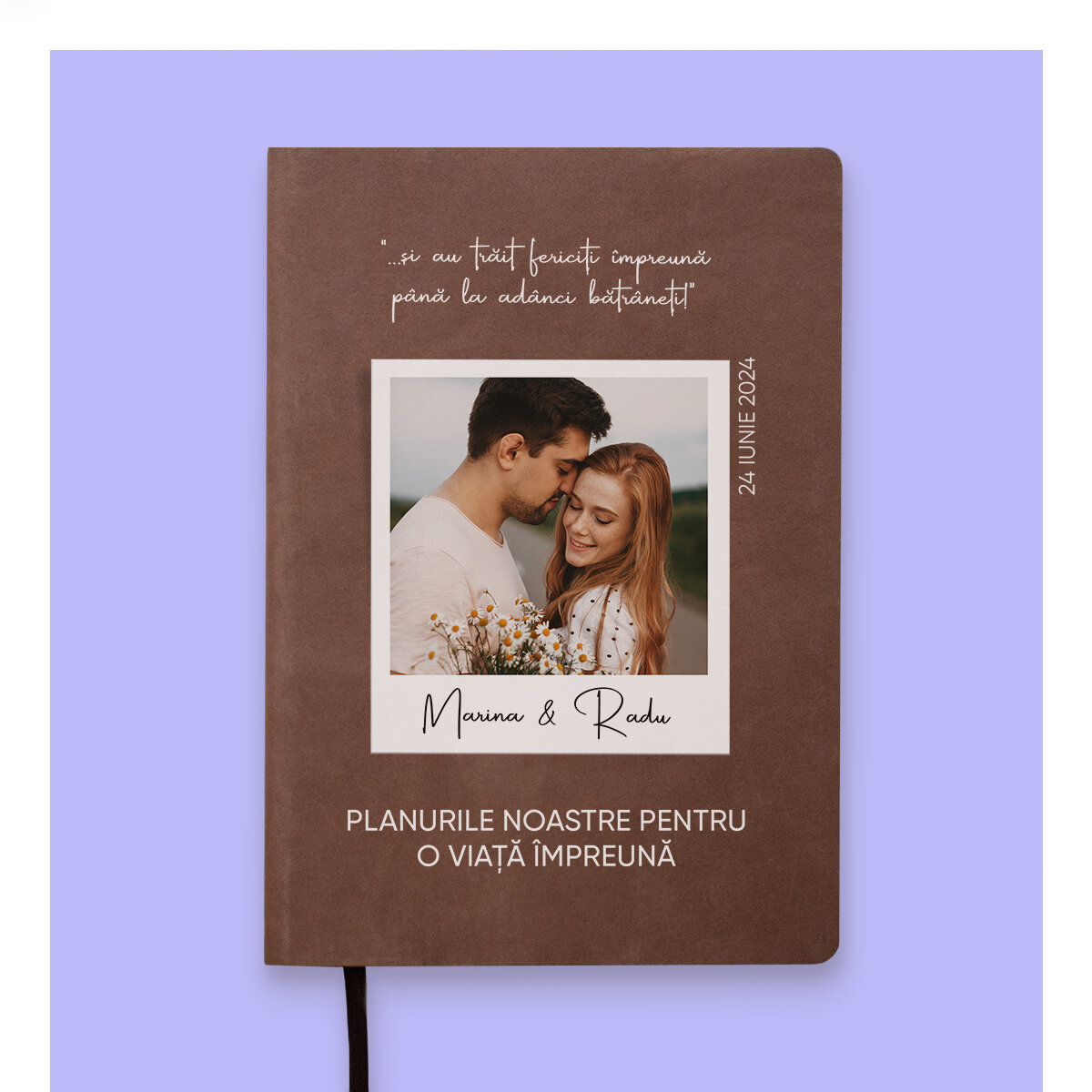 Agende din piele personalizate color