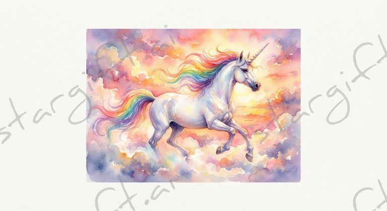 Watercolor unicorn