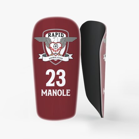 Apărători de fotbal FC Rapid personalizate cu logo și text 