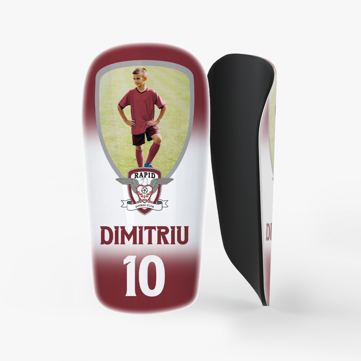 Apărători de fotbal FC Rapid personalizate cu poze și text 