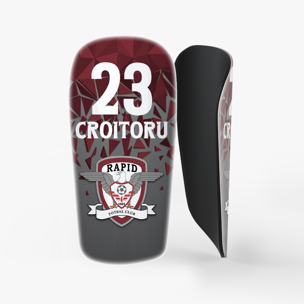 Apărători de fotbal FC Rapid personalizate cu text - Broken pieces