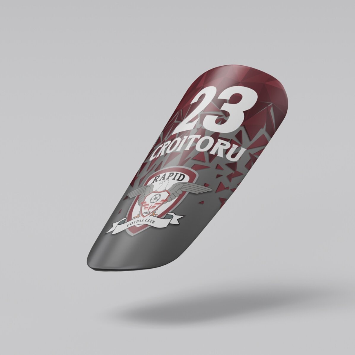 Apărători de fotbal FC Rapid personalizate cu text - Broken pieces