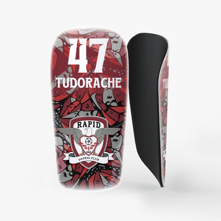 Apărători de fotbal FC Rapid personalizate cu text - Stone