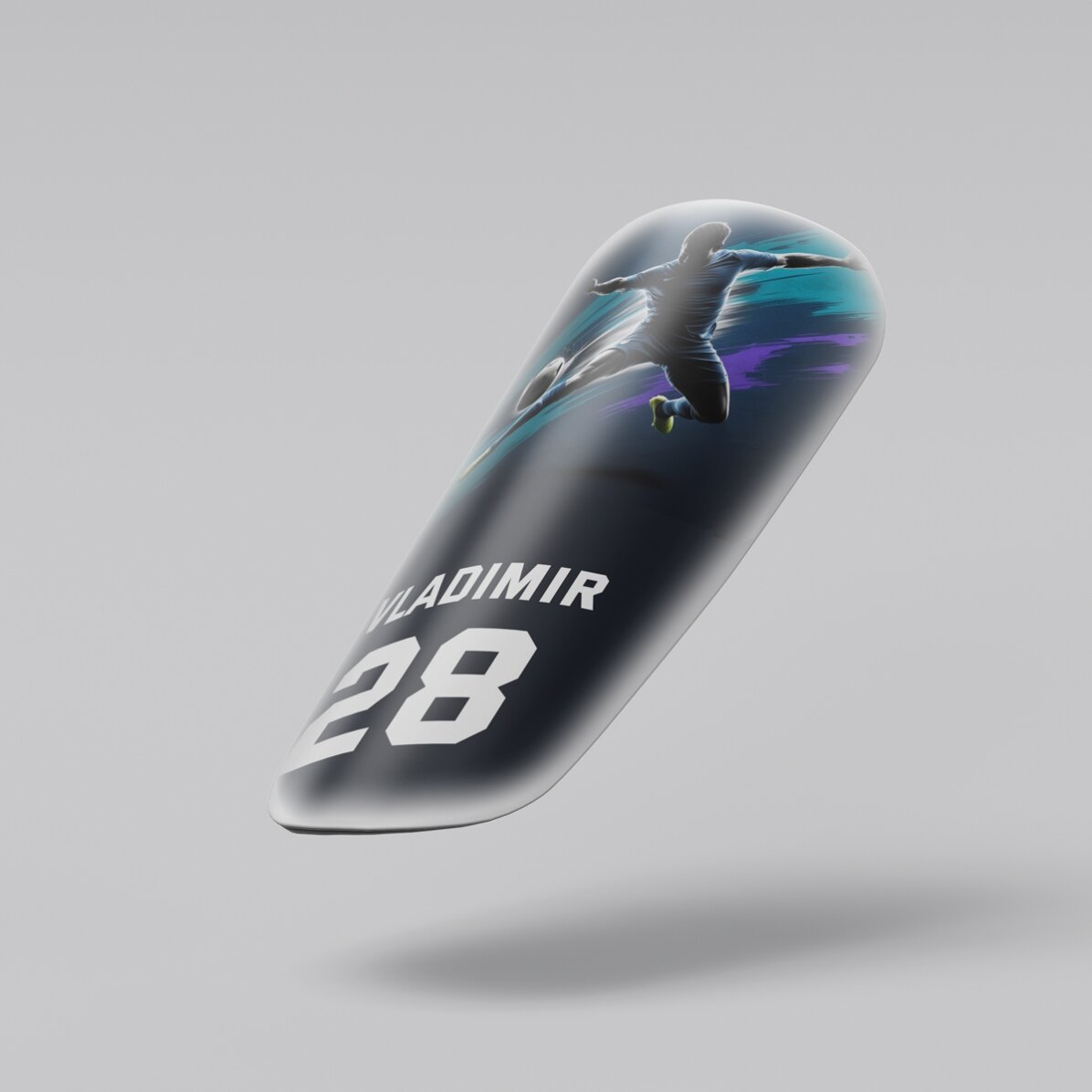 Apărători de fotbal personalizate cu nume și număr