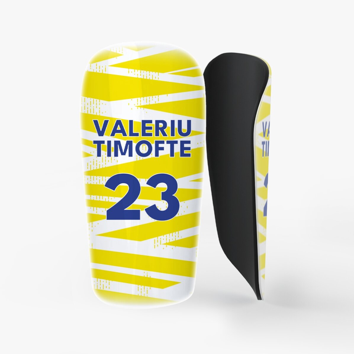 Apărători de fotbal personalizate cu text - Culorile echipei tale