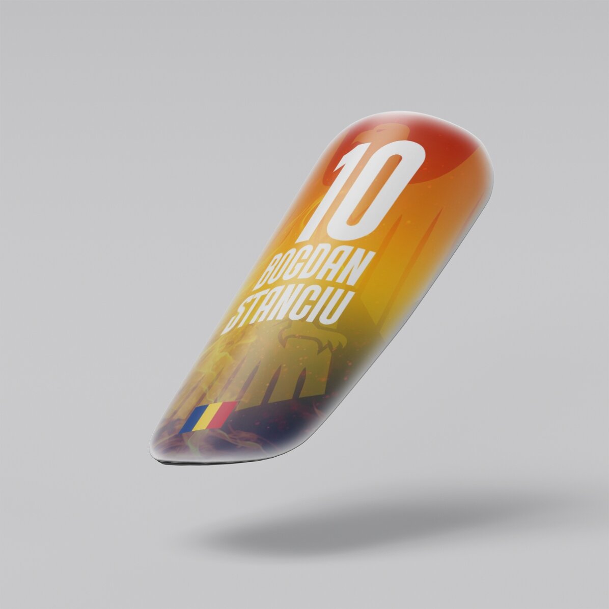 Apărători de fotbal personalizate cu text - România