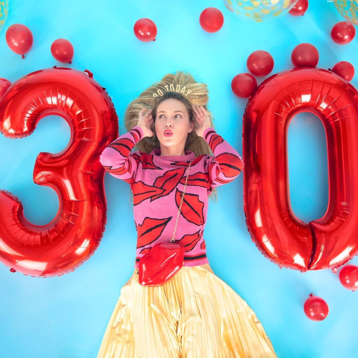 Baloane - Cifre roșii 86cm