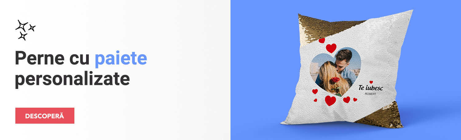 Perne cu paiete personalizate