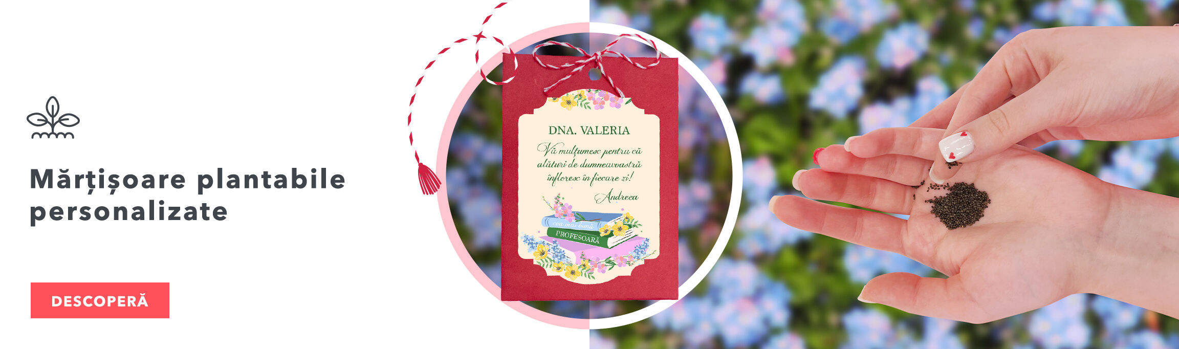 Mărțișoare plantabile