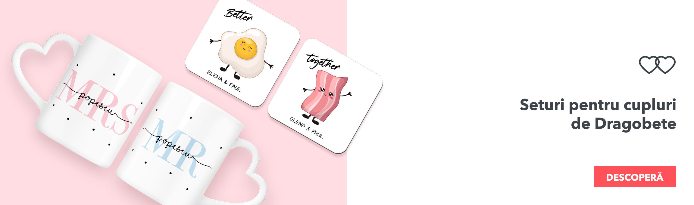 Seturi pentru cupluri de Dragobete