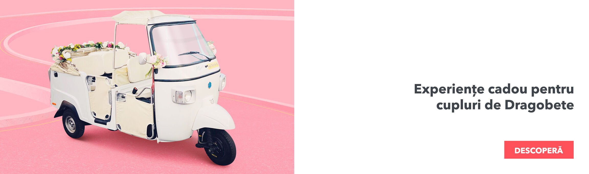 Experiențe cadou pentru cupluri de Dragobete