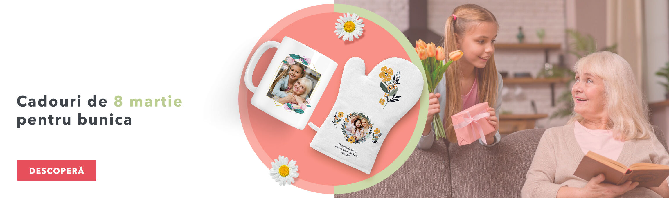 Cadouri personalizate de 8 martie pentru bunica