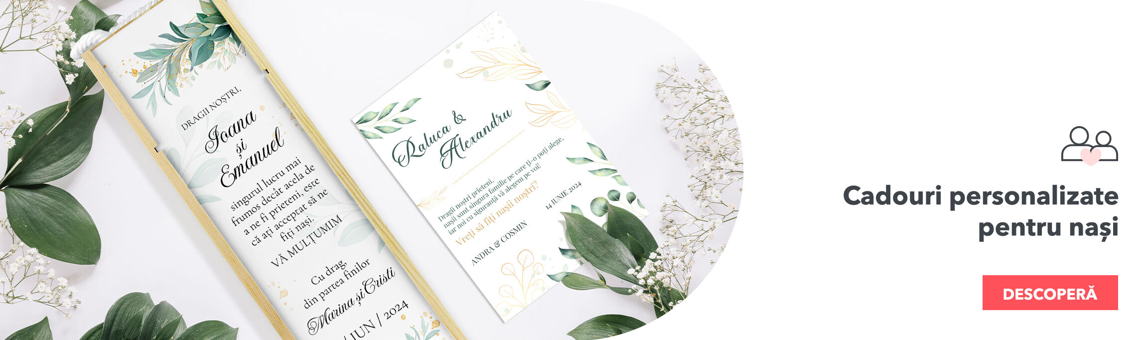 Cadouri pentru nașii de cununie