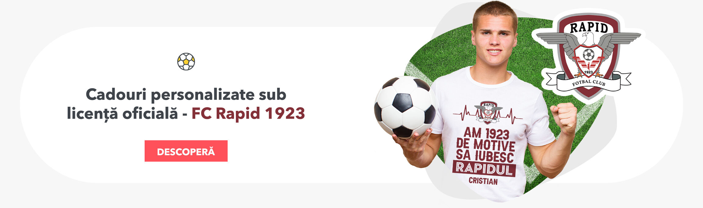 Cadouri personalizate sub licență oficială - FC Rapid 1923 București